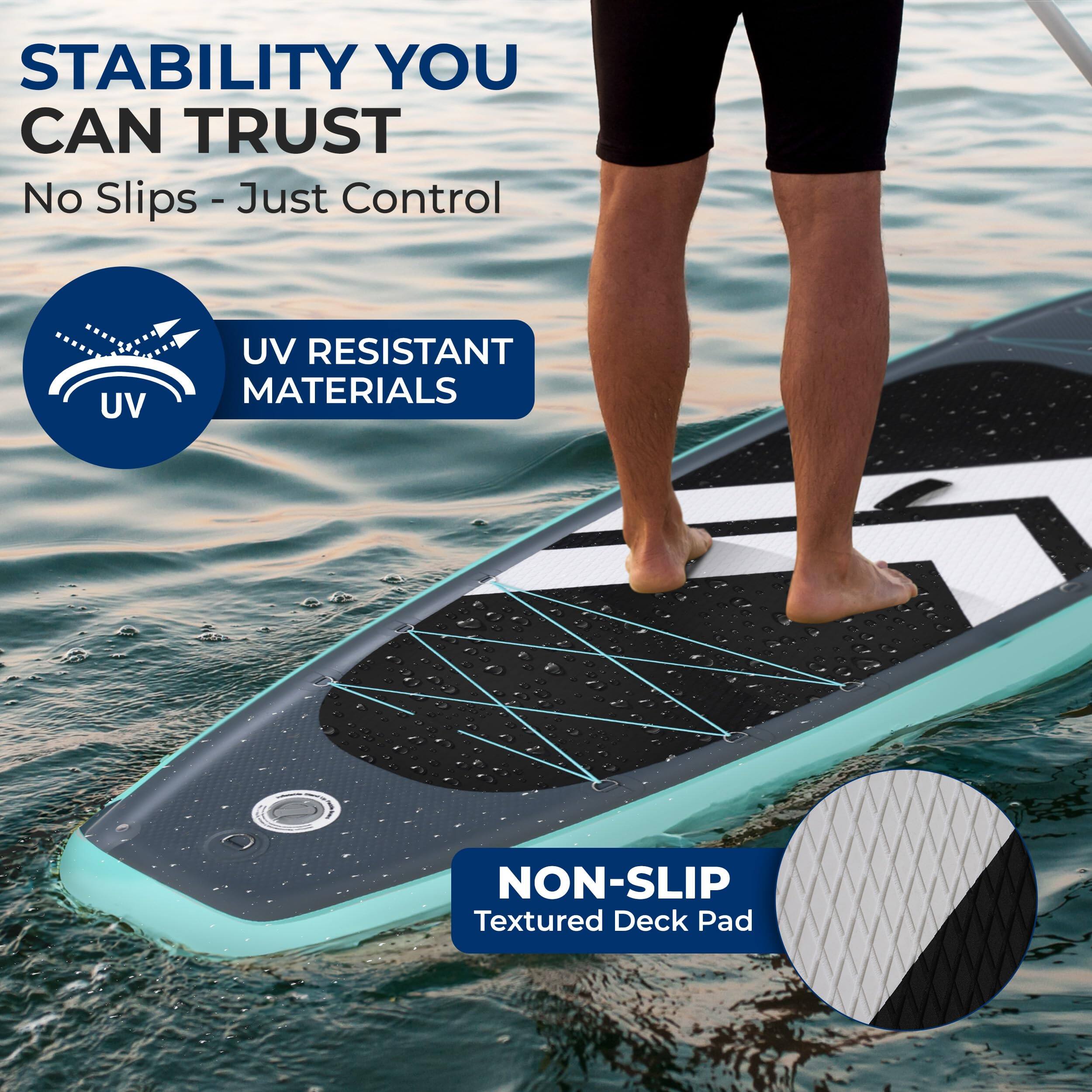 STABILITY YOU CAN TRUST  
No Slips - Just Control  

UV RESISTANT MATERIALS  

NON-SLIP Textured Deck Pad