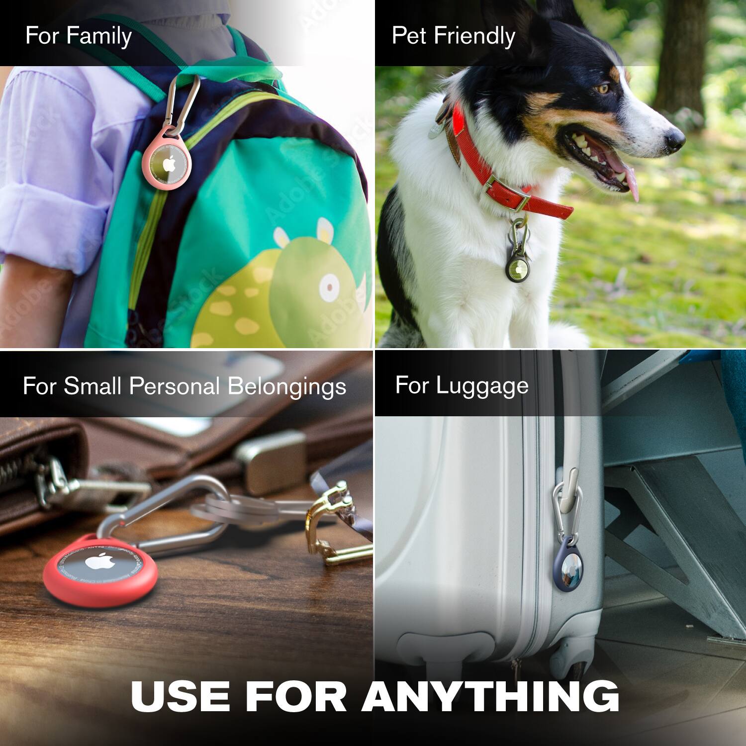 For Family  
Pet Friendly  
For Small Personal Belongings  
For Luggage  

USE FOR ANYTHING