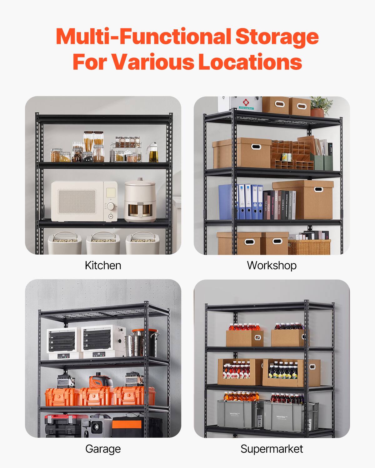 Multi-Functional Storage For Various Locations

Kitchen
Workshop
Garage
Supermarket