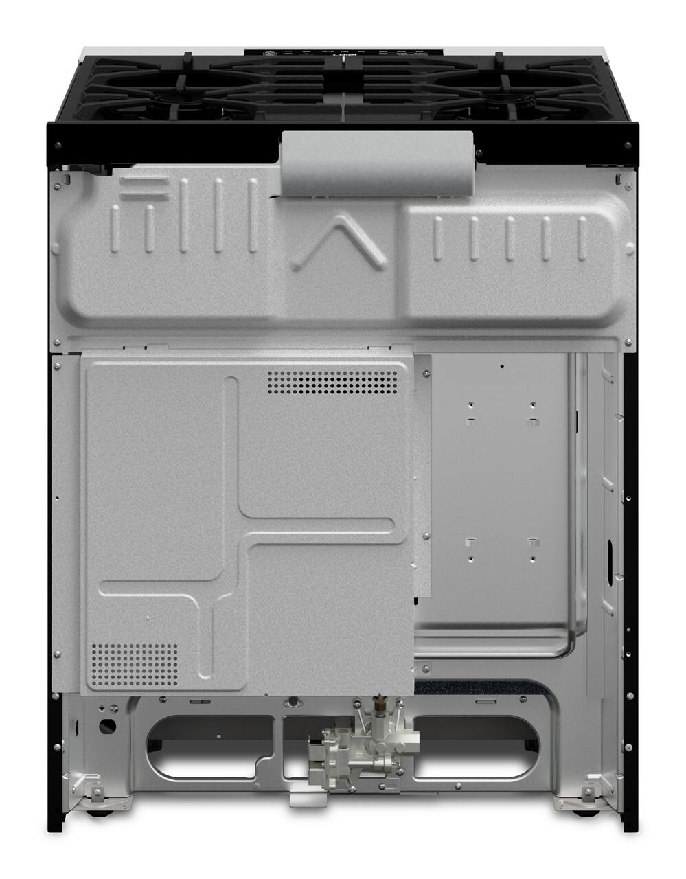 Back. Maytag - 5.0 Cu. Ft. Slide-In Gas Range with Grill Mode and No Preheat Air Fry - Fingerprint Resistant Stainless Steel.