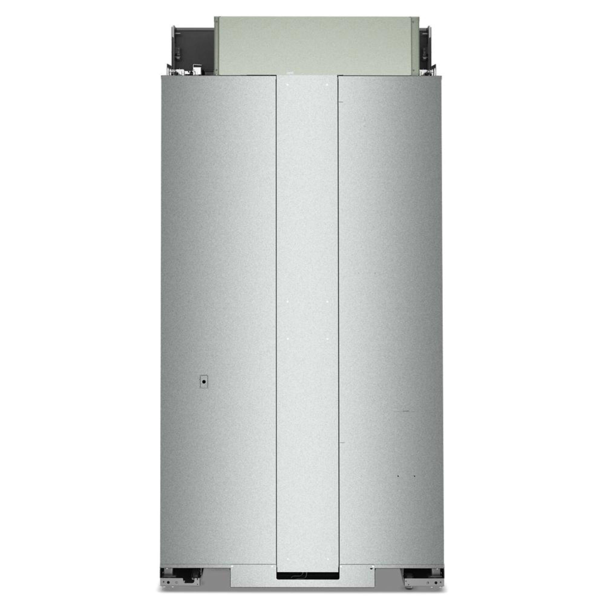 Back. KitchenAid - 24.2 Cu. Ft. Built-In French Door Bottom Mount Refrigerator - Stainless Steel with PrintShield Finish.