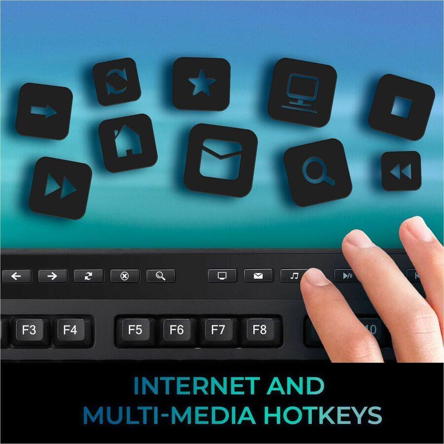 F3 F4 F5 F6 F7 F8 0 INTERNET AND MULTI-MEDIA HOTKEYS