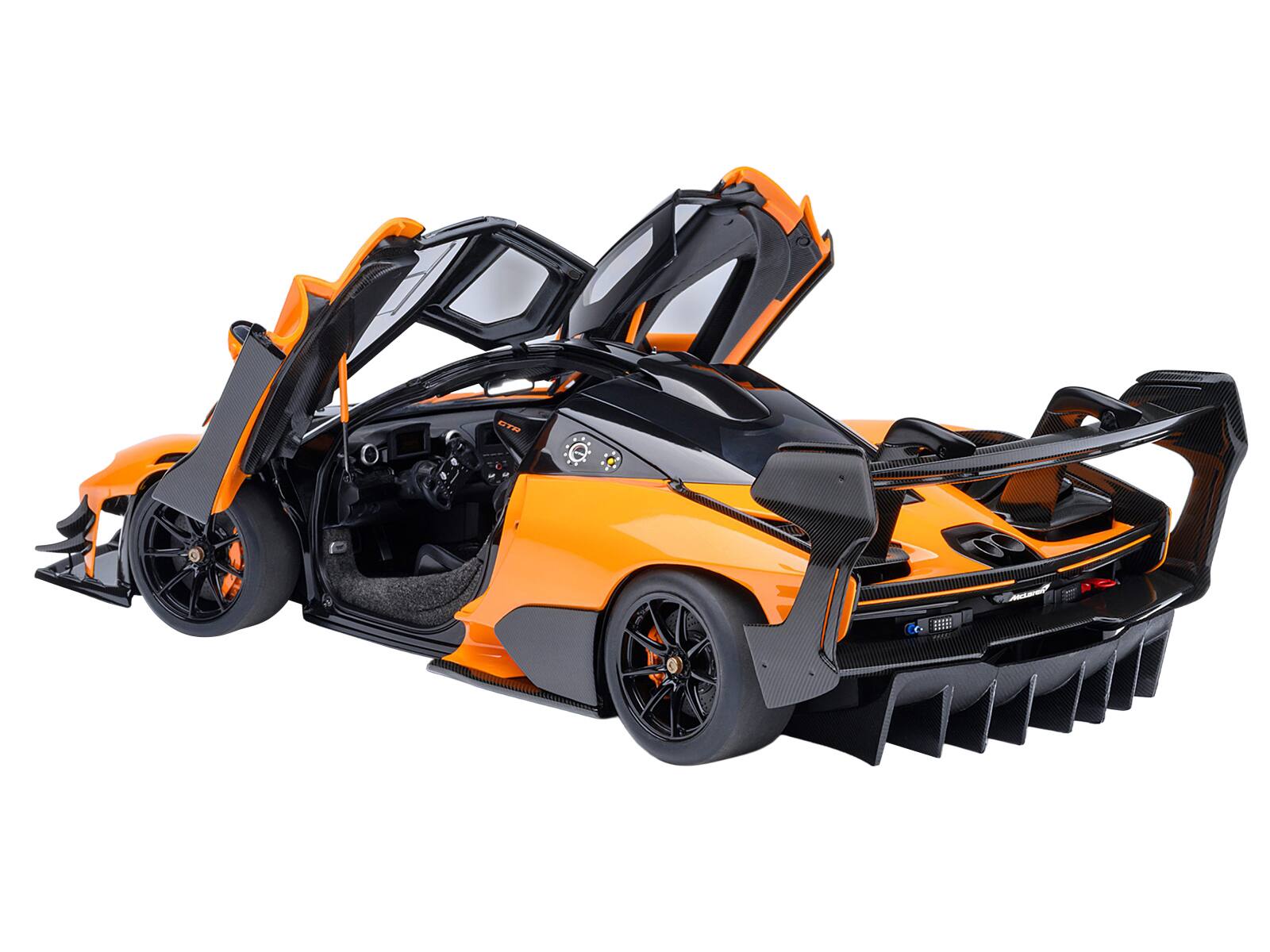 Alt View 1. Autoart - McLaren Senna GTR Orange with Black Top 1/18 Model Car by Autoart.