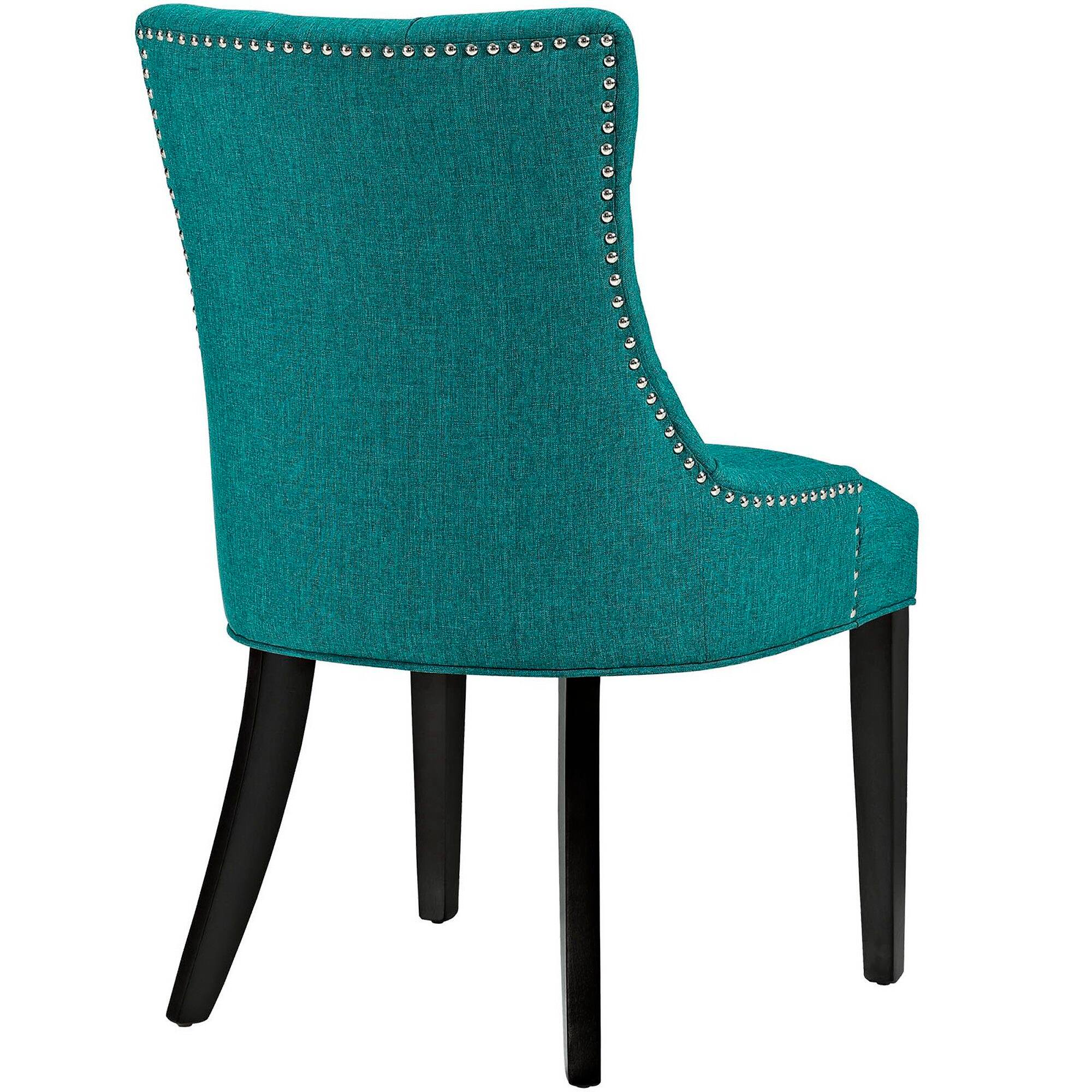 Left. Modway - Regent Tufted Fabric Dining Chair by Modway - Blue.