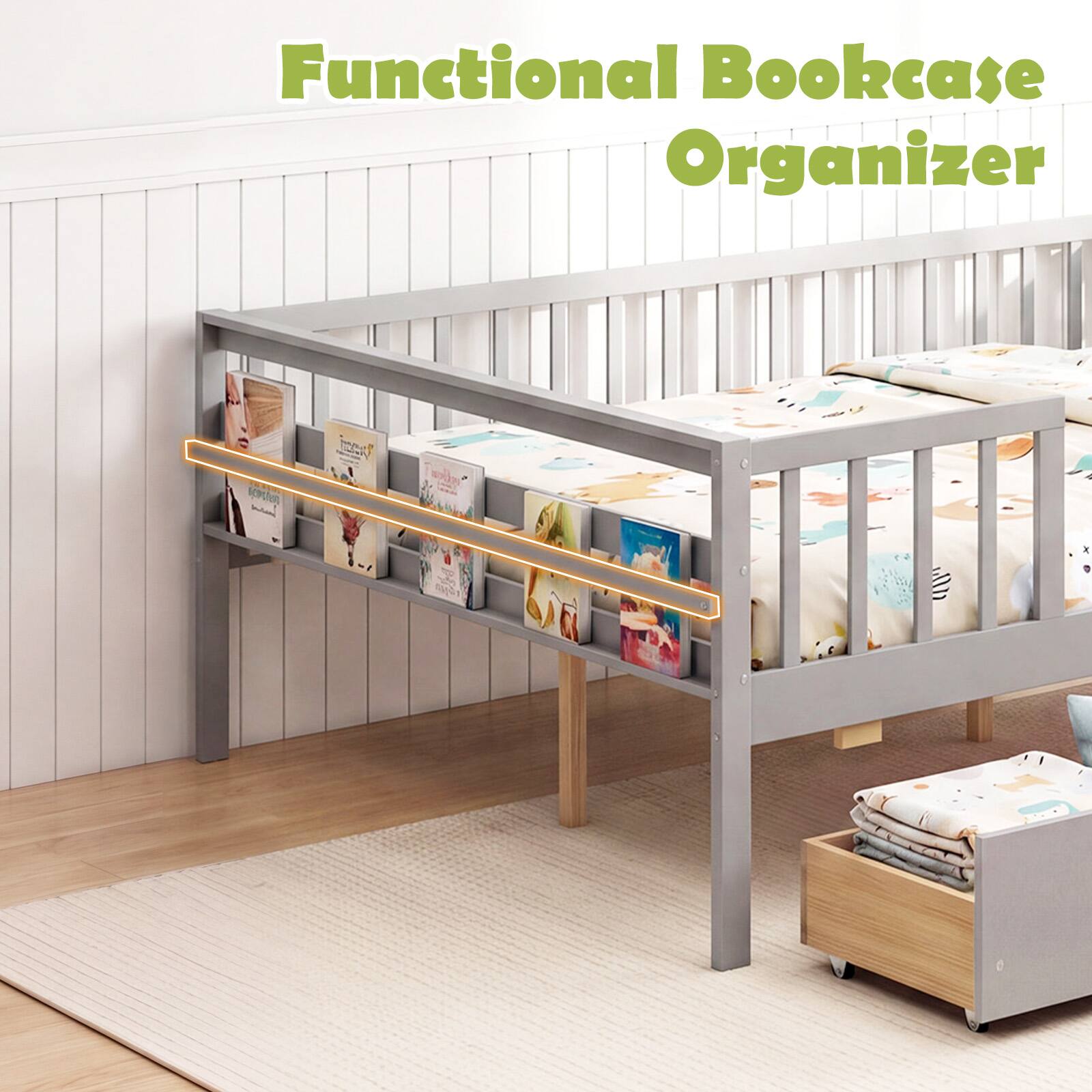 Functional Bookcase Organizer