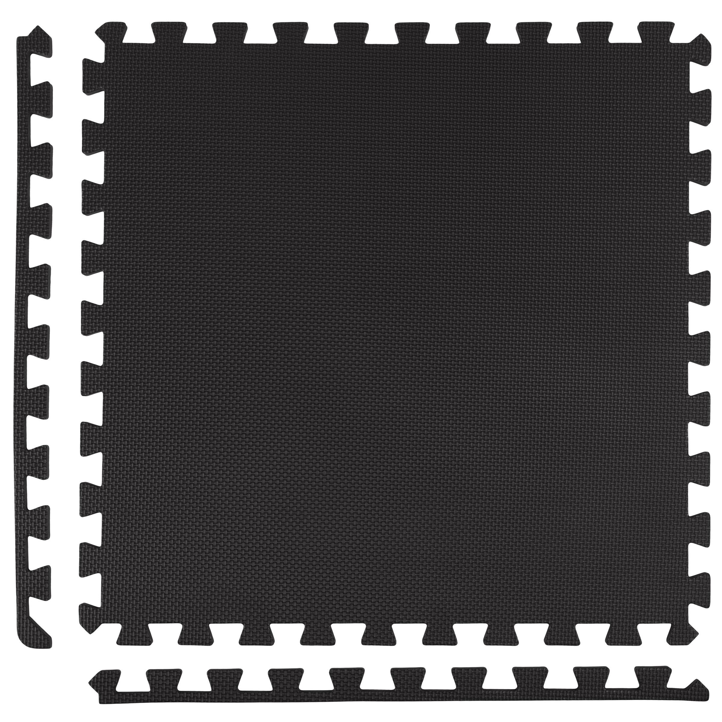 Alt View 4. Stalwart - 24-Inch EVA Foam Tiles 6-Pack - Black.