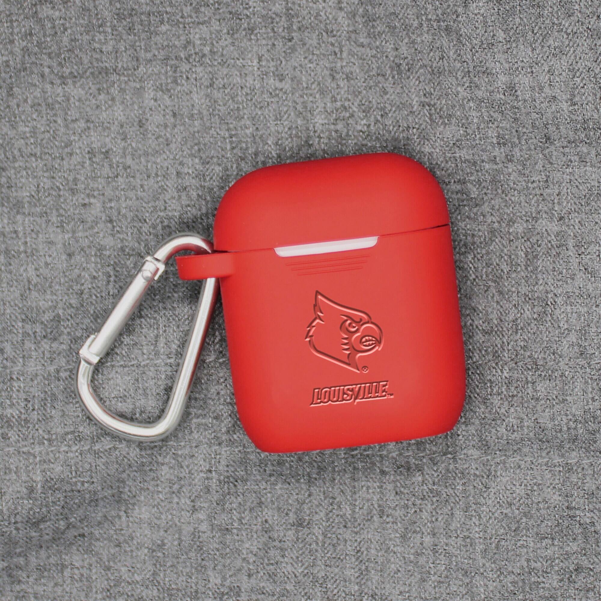 Alt View 1. Affinity Bands - Louisville Cardinals Debossed Silicone AirPods Case Cover - No Size - Multicolor.