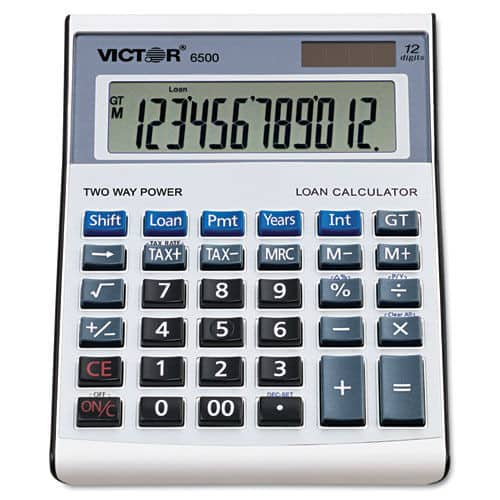 Victor - 6500 12-Digit LCD Executive Desktop Loan Calculator - false