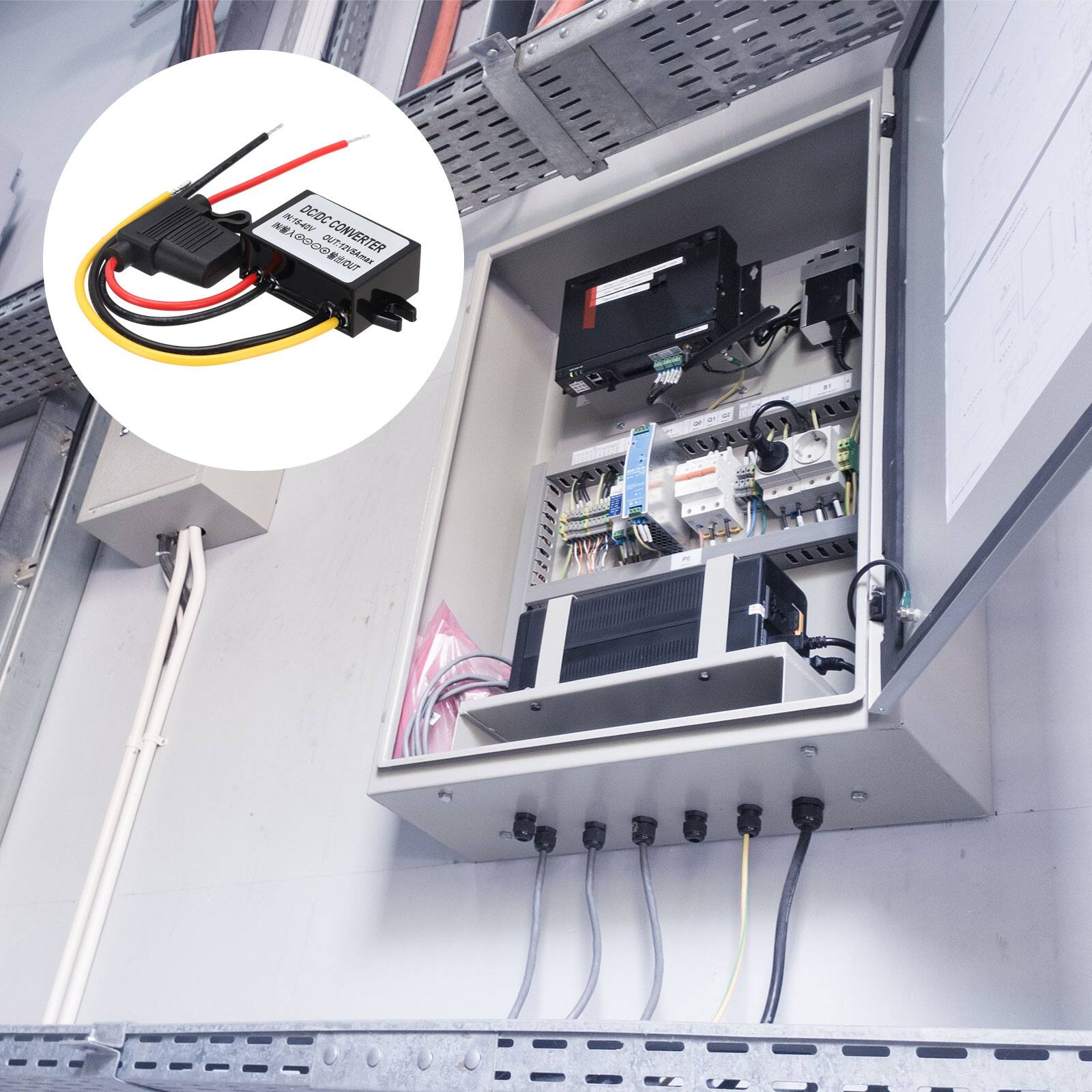 N H4V DCC N DC:DC CONVERTER CONVER OUT America 4 ER T

DC-DC CONVERTER
Input: 12-32V DC
Output: 12V 2A
100W