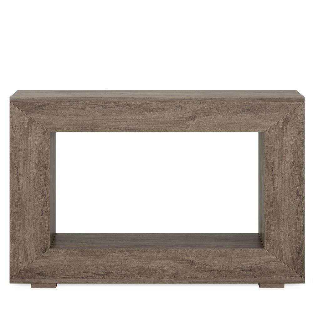 Alt View 1. Kadyn - Console Sofa Table, Display Shelf,Farmhouse Console Table, 47" Wood Entryway Sofa Table with Storage,Grey - Gray.