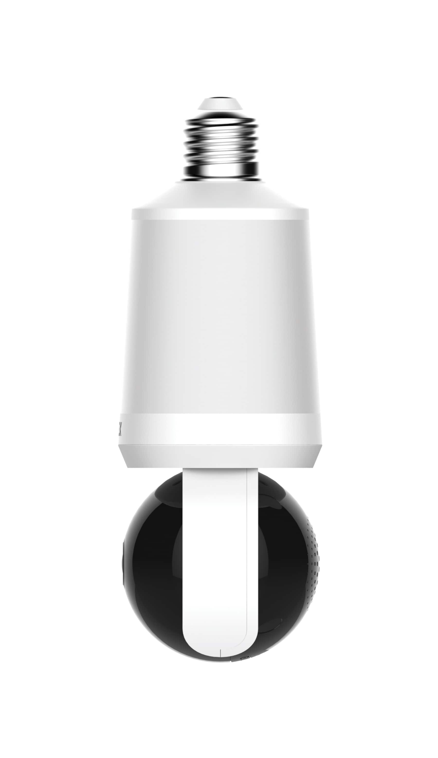 Left. Lorex - 2K Wi-Fi Smart Lightbulb Pan-Tilt Camera - White.
