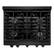 Alt View 1. ZLINE - 30 in. Wide 4 Burner Paramount Dual Fuel Black Stainless Steel Range with Convection Oven (SDRB-30) - Black Stainless Steel.