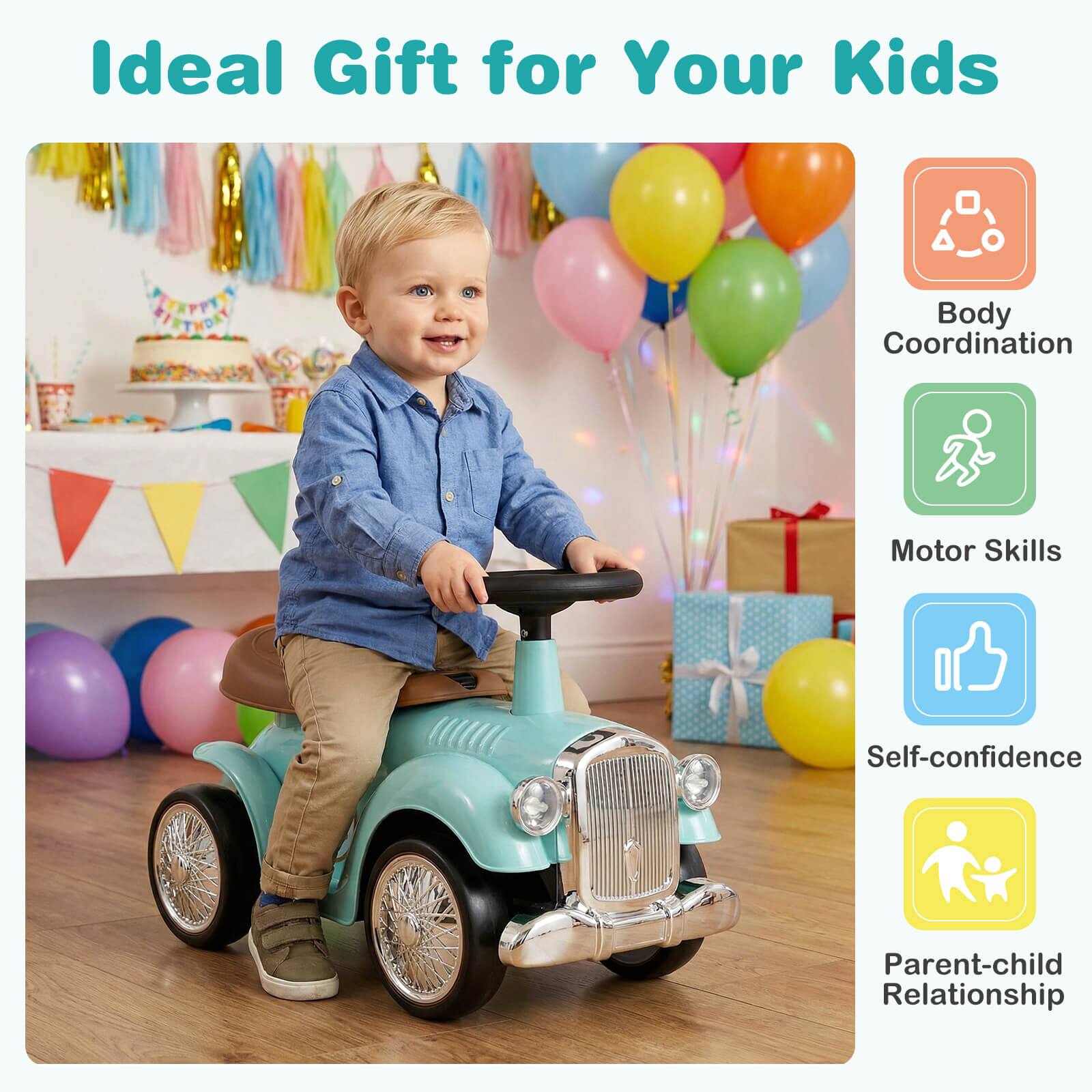 Ideal Gift for Your Kids

- Body Coordination
- Motor Skills
- Self-confidence
- Parent-child Relationship