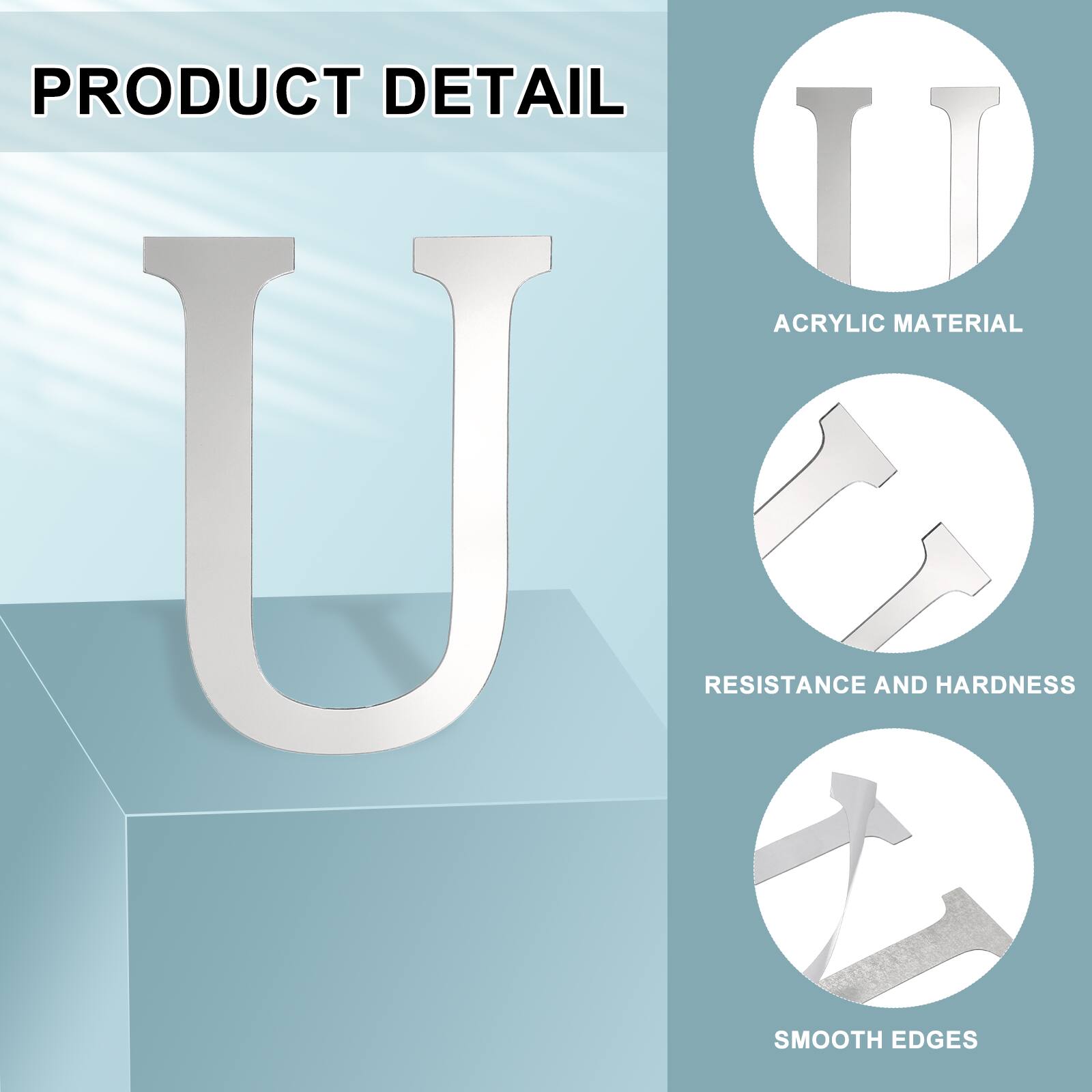 PRODUCT DETAIL

- ACRYLIC MATERIAL
- RESISTANCE AND HARDNESS
- SMOOTH EDGES