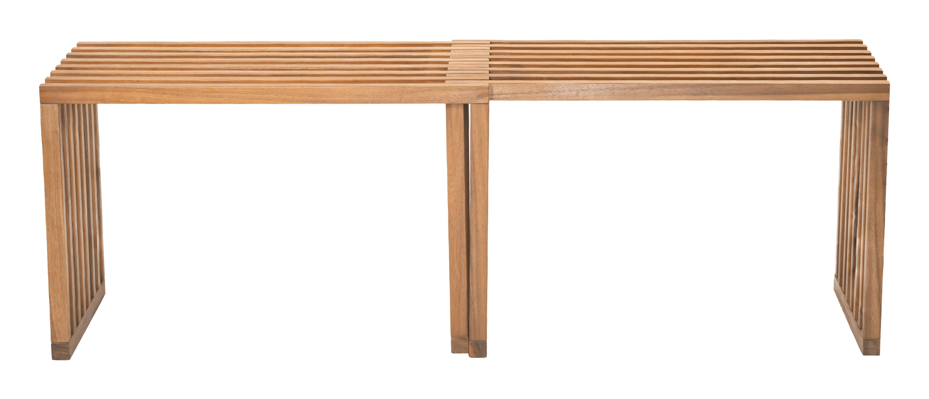 Alt View 1. Hivvago - Riviera Extendable Bench (Set of 2) Natural - Natural.