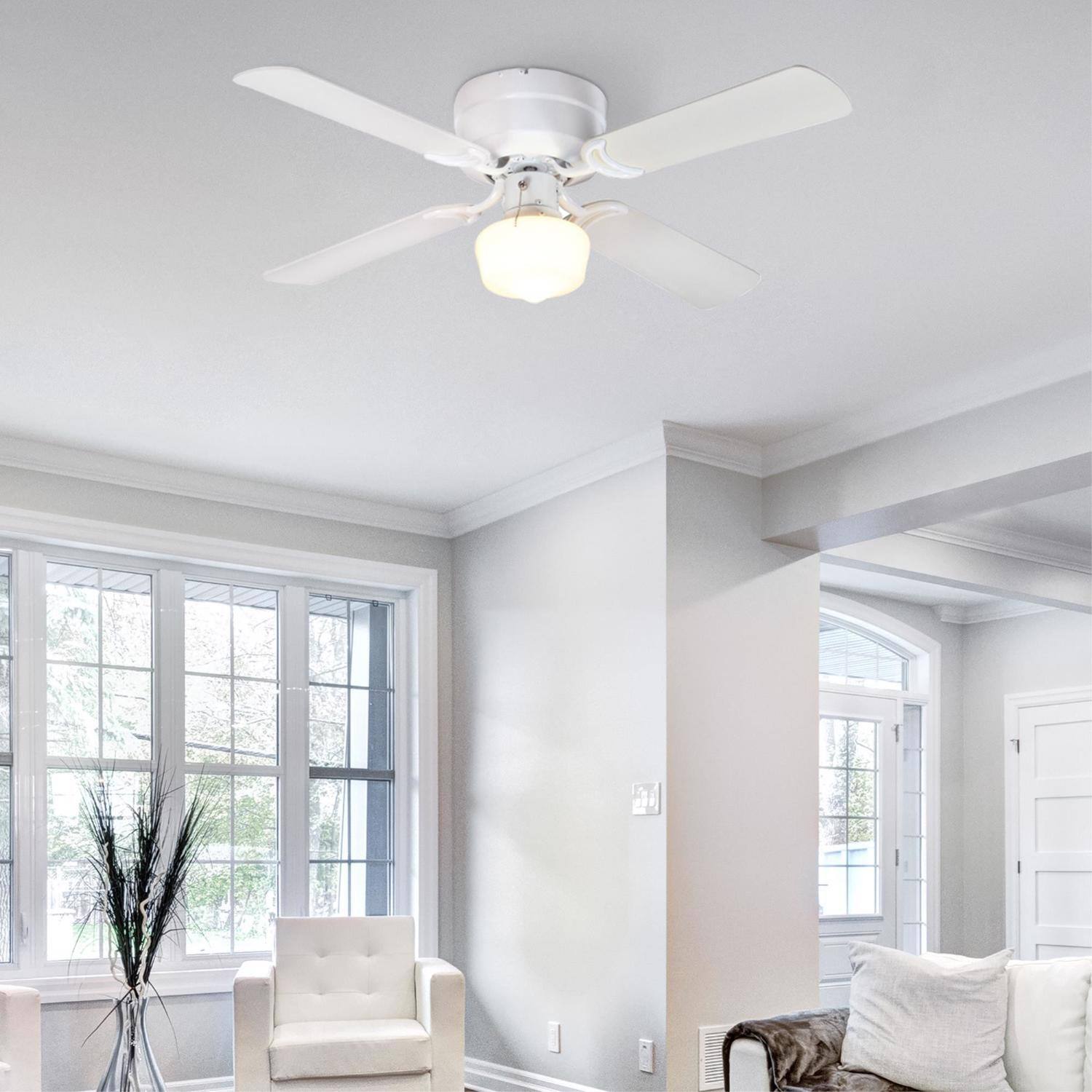 Left. Westinghouse - Westinghouse 42 in. White LED Indoor Ceiling Fan.