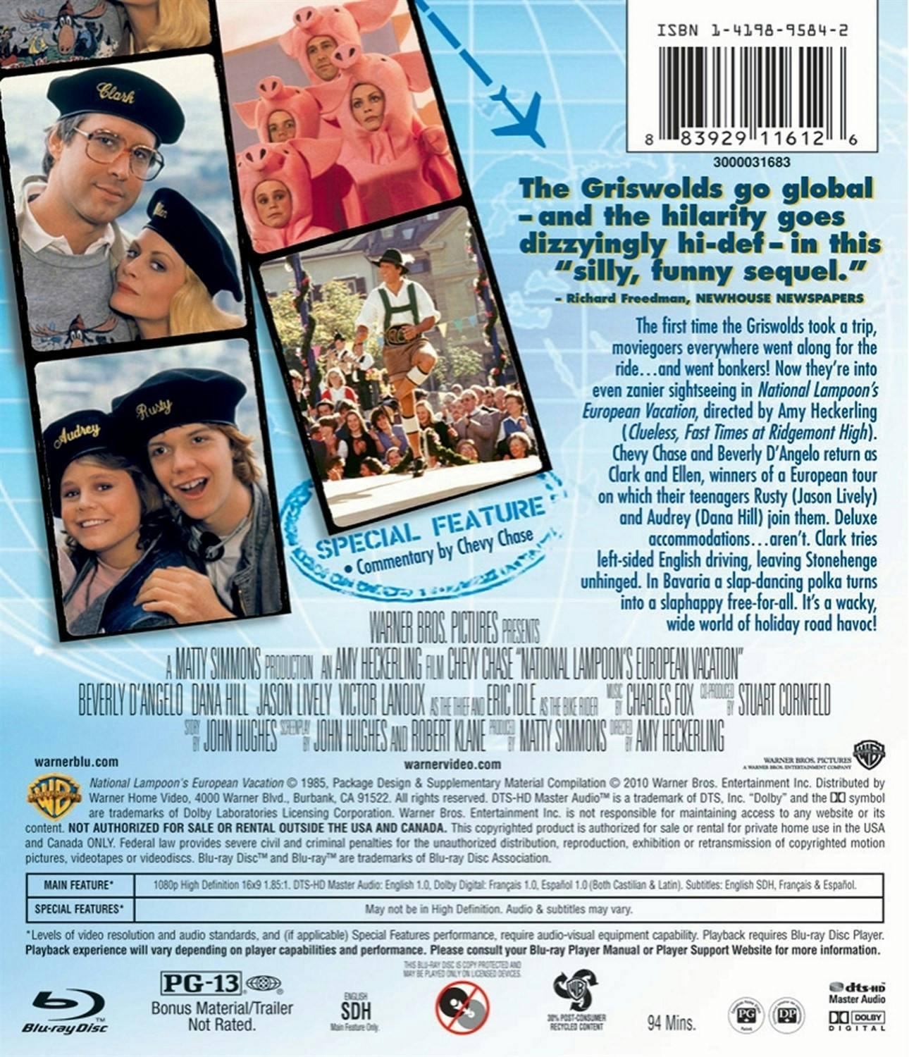 Back. National Lampoon's European Vacation [Blu-ray].