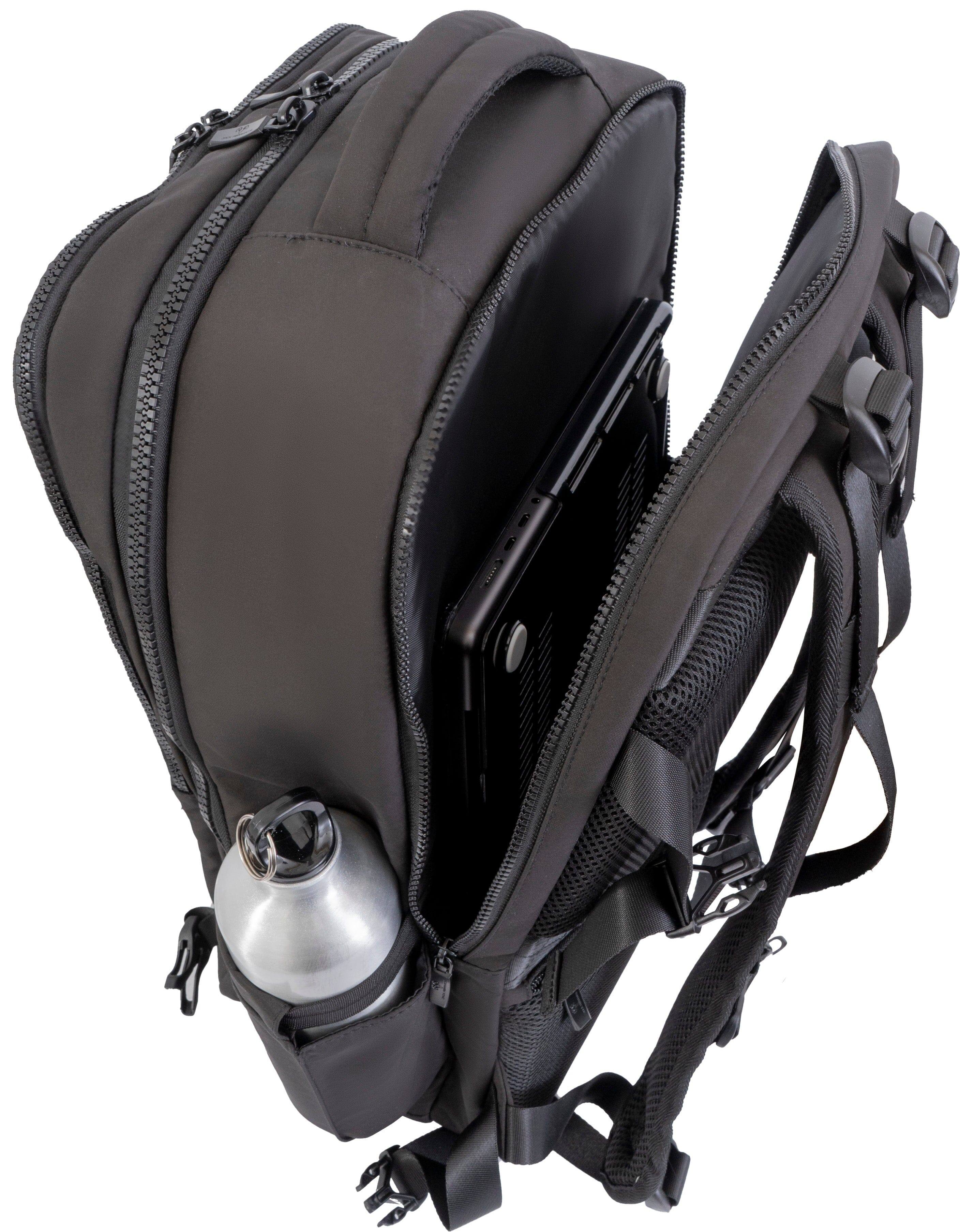 Jack Abrahams The Diego 19 Inch Nylon Travel Backpack with Shoe