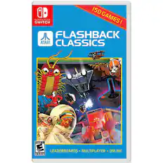 150 Nintendo Switch Games! Flashback Atari Classics Everyone 10+ 10 Leaderboards Multiplayer Online ESRB