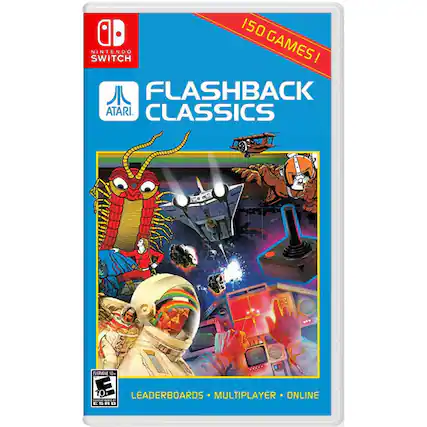 150 Nintendo Switch Games! Flashback Atari Classics Everyone 10+ 10 Leaderboards Multiplayer Online ESRB - E (Everyone)