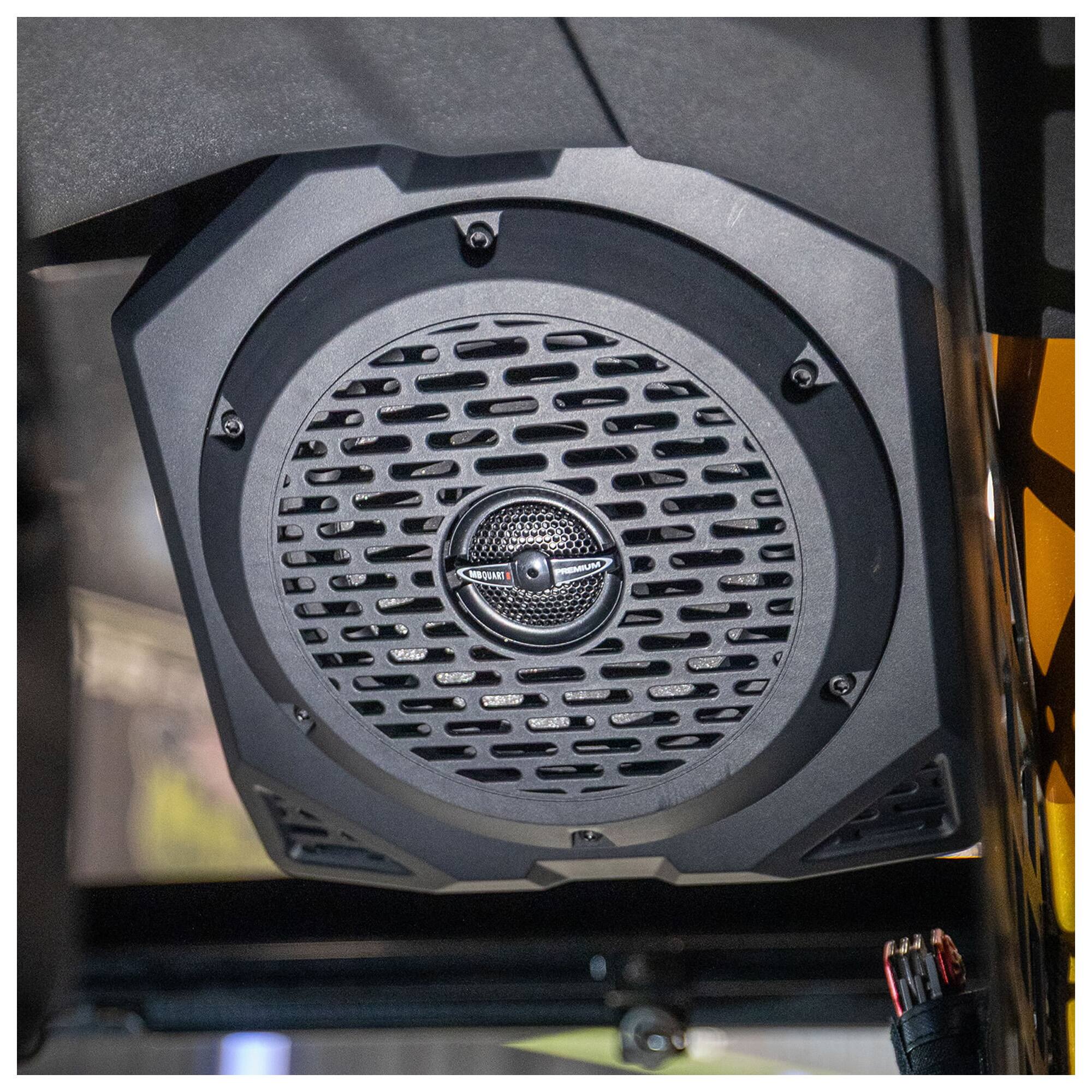 Alt View 2. MB Quart - MB Quart Rear Coaxial Speakers Upgrade for 21-24 Ford Bronco, 6.5" Speaker Pods - Black.