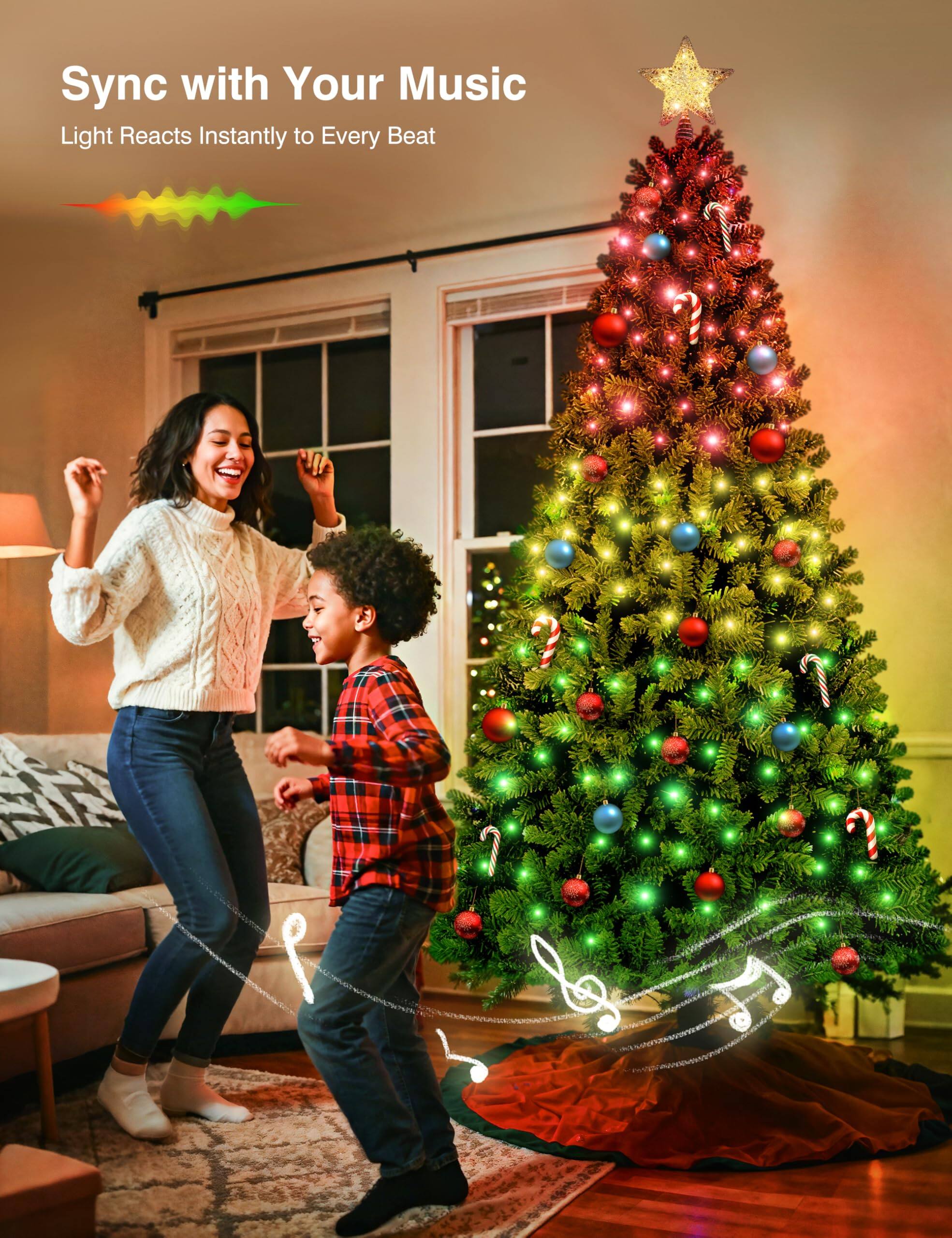 Sync with Your Music  
Light Reacts Instantly to Every Beat