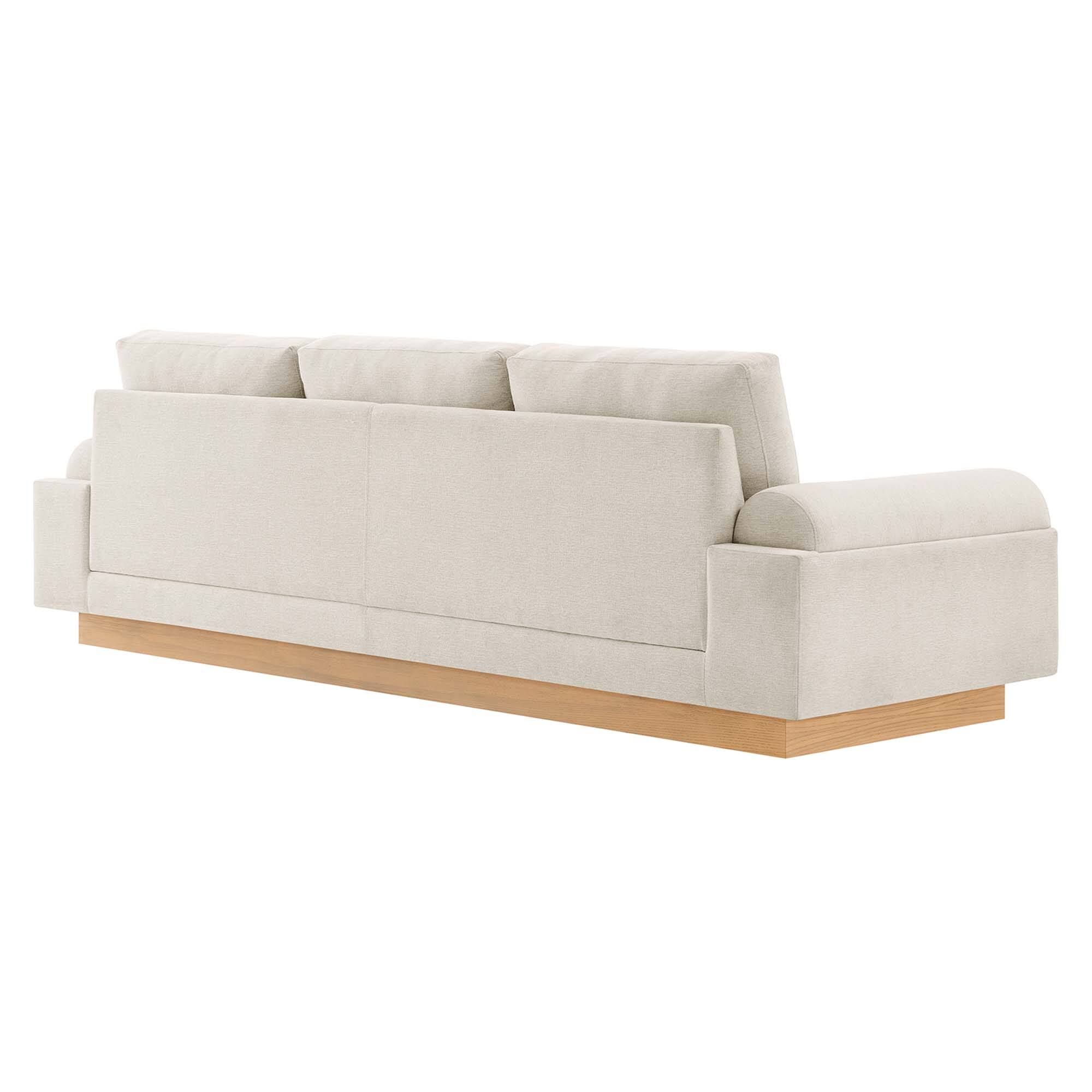 Alt View 1. Modway - Oasis Upholstered Fabric Sofa by Modway - White.