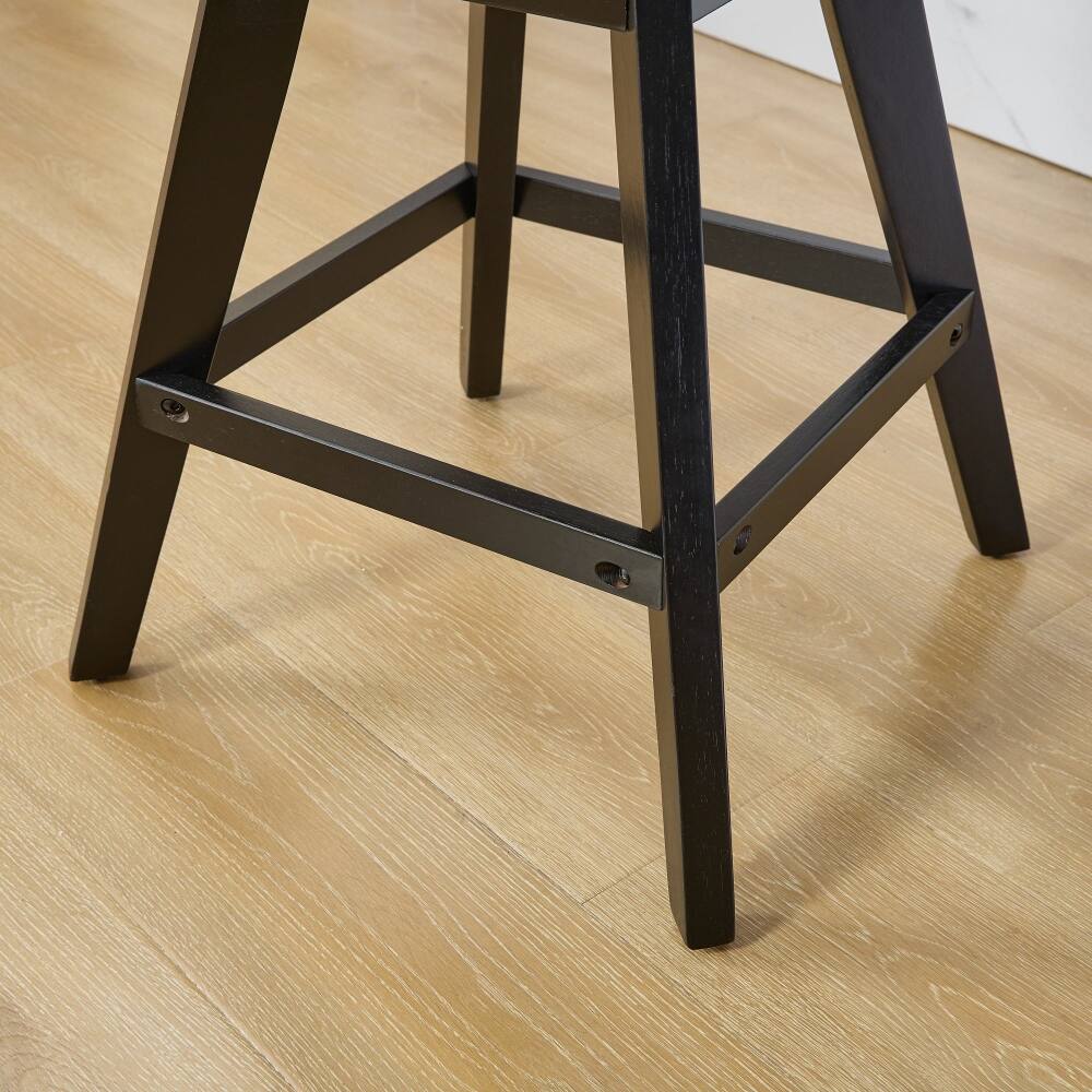 Alt View 9. Loheer - Loheer Swivel Bar Stools Velvet Tufted Bar Chairs Set of 2 Gray - Gray.