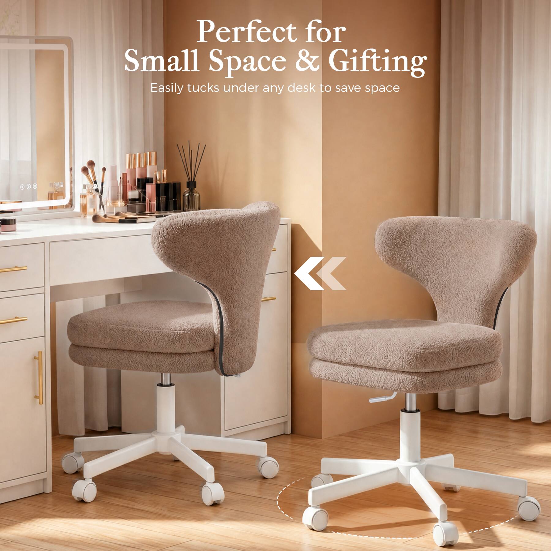 Perfect for Small Space & Gifting  
Easily tucks under any desk to save space