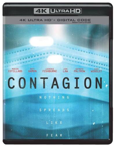Contagion Blu-ray – 2011 Thriller, New Box Art, PG-13