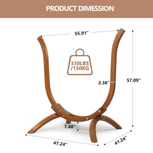 PRODUCT DIMENSION  
55.91"  
330LBS / 150KG  
2.36"  
57.09"  
7.48"  
47.24"  
41.24"