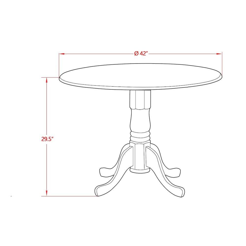 42" Ø  
29.5"