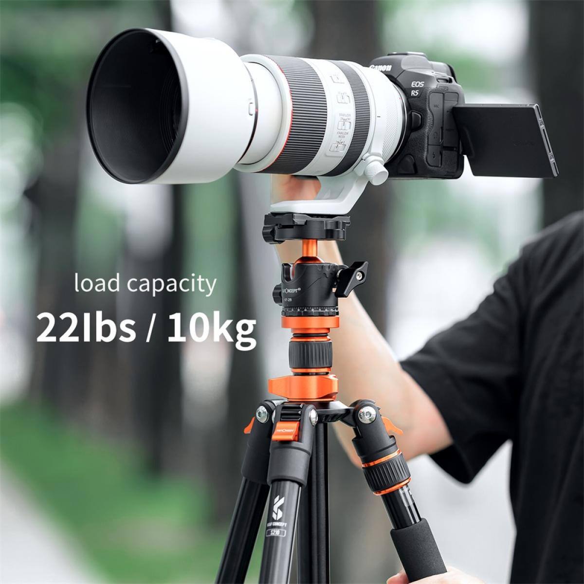 Canon
EOS R5
load capacity 22lbs / 10kg