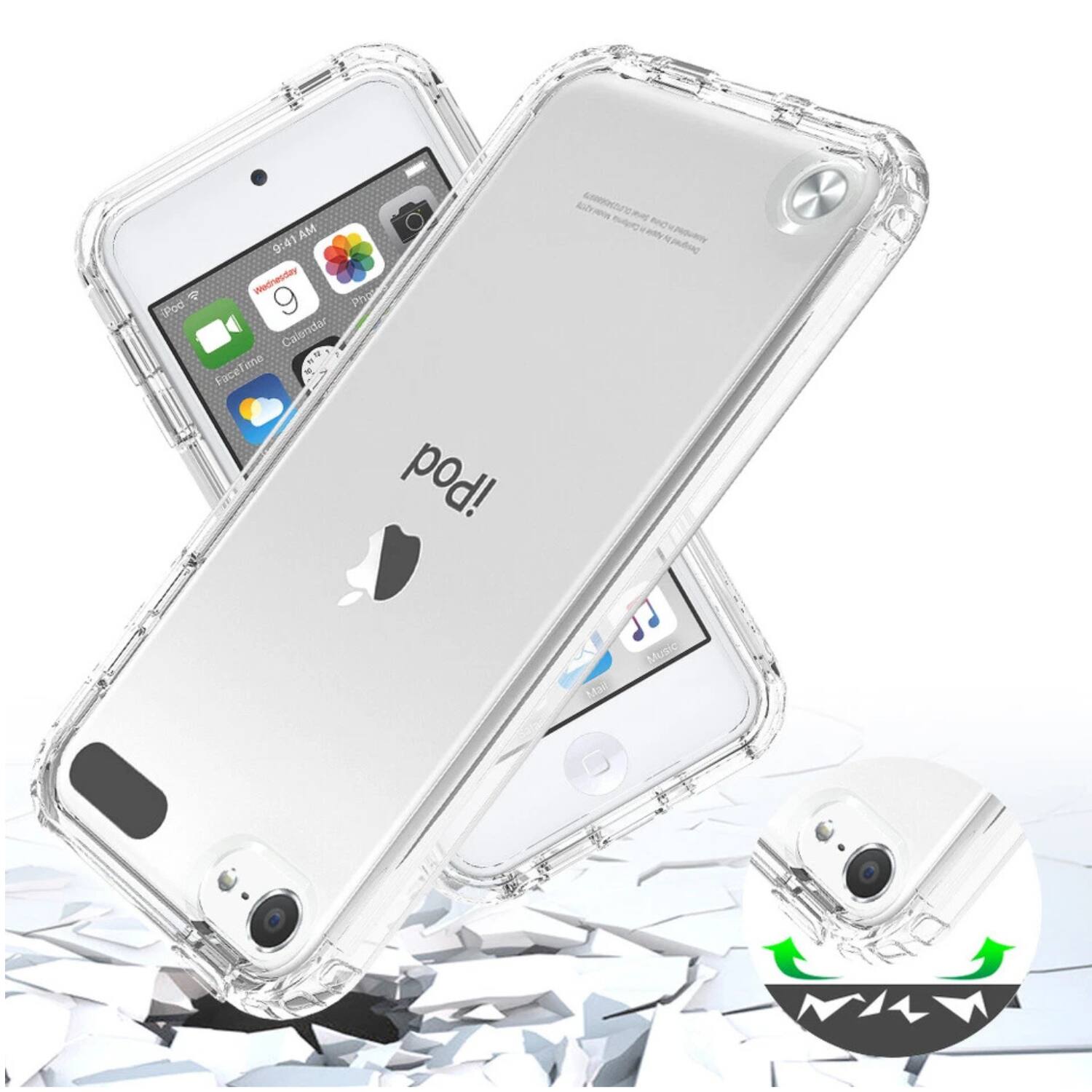 AM 0:41 Wednesday 9  
FaceTime Calendar Photos  
iPod  
Mail Music