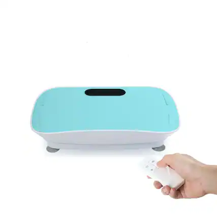 Front. Akoasm - Silent Vibration Plate Exercise Machine Vibration Platform 10-Frequency Weight Loss Body Shaking Machine-Blue - Blue.