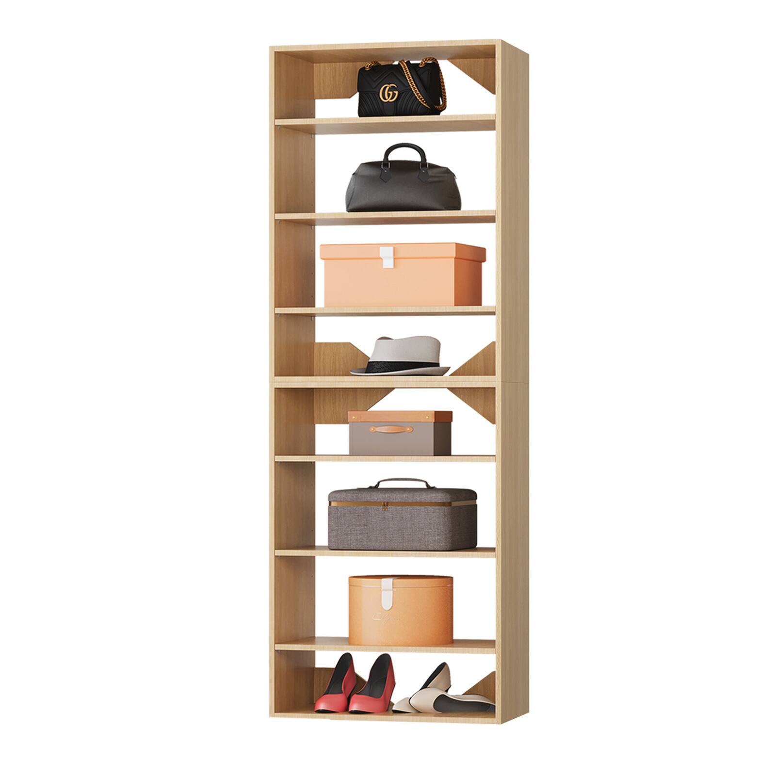 Front. Roomtec - Roomtec 25.5 in Wood Modular Closet System Unit-Customizable Wall Mounted Walk-In Closets for Bedroom or Walk-in Closet - Wood.