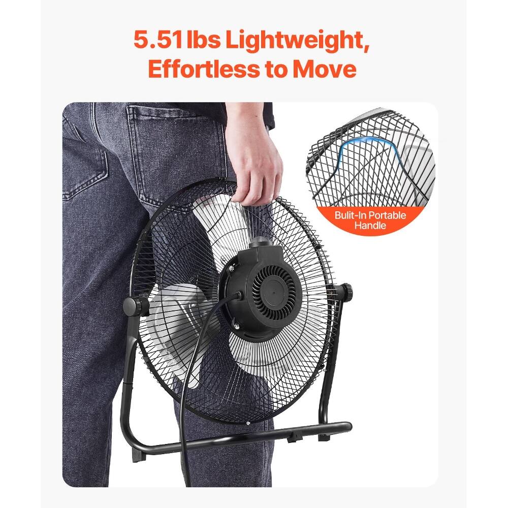 5.51 lbs Lightweight, Effortless to Move  
Built-In Portable Handle