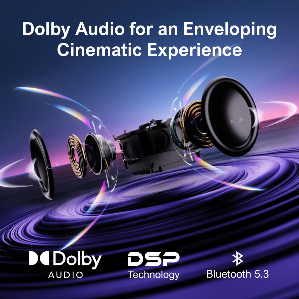 Dolby Audio for an Enveloping Cinematic Experience, Dolby DSP Technology, Bluetooth 5.3