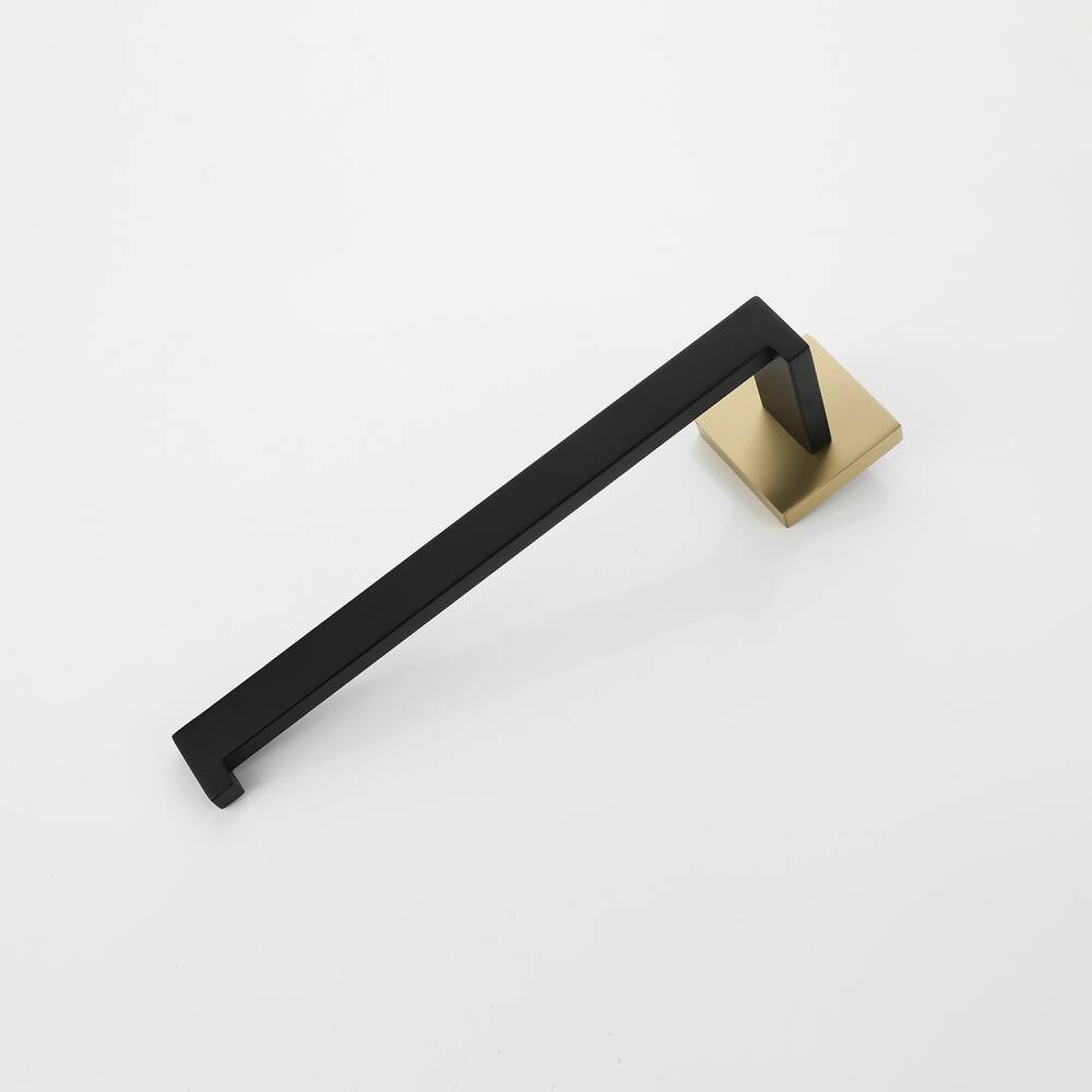 Alt View 4. JUJABU - 4- Piece Bathroom Hardware Set Gold+Matte Black - Gold+Matte Black.