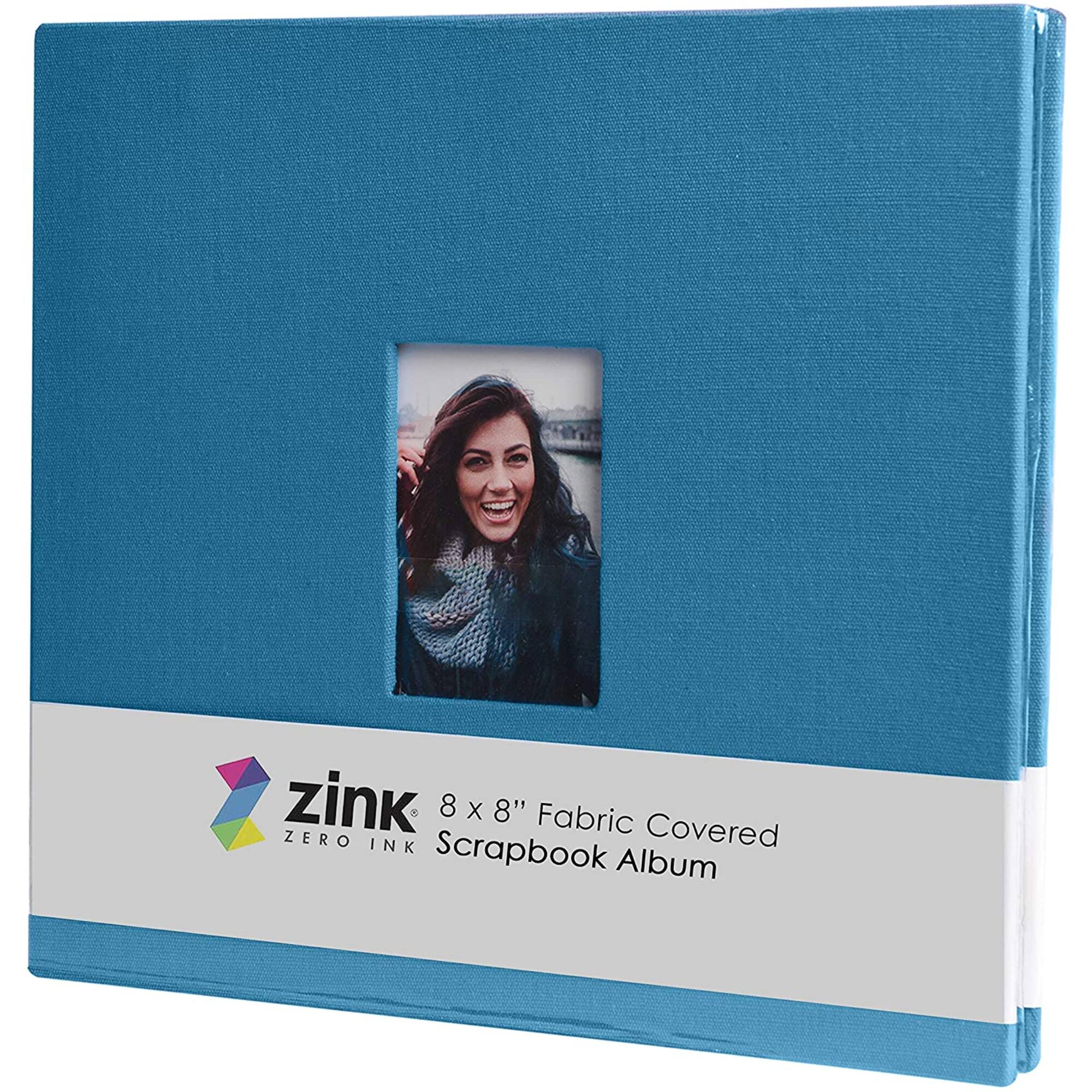 zink 8 x 8" Fabric Covered ZERO INK Scrapbook Album