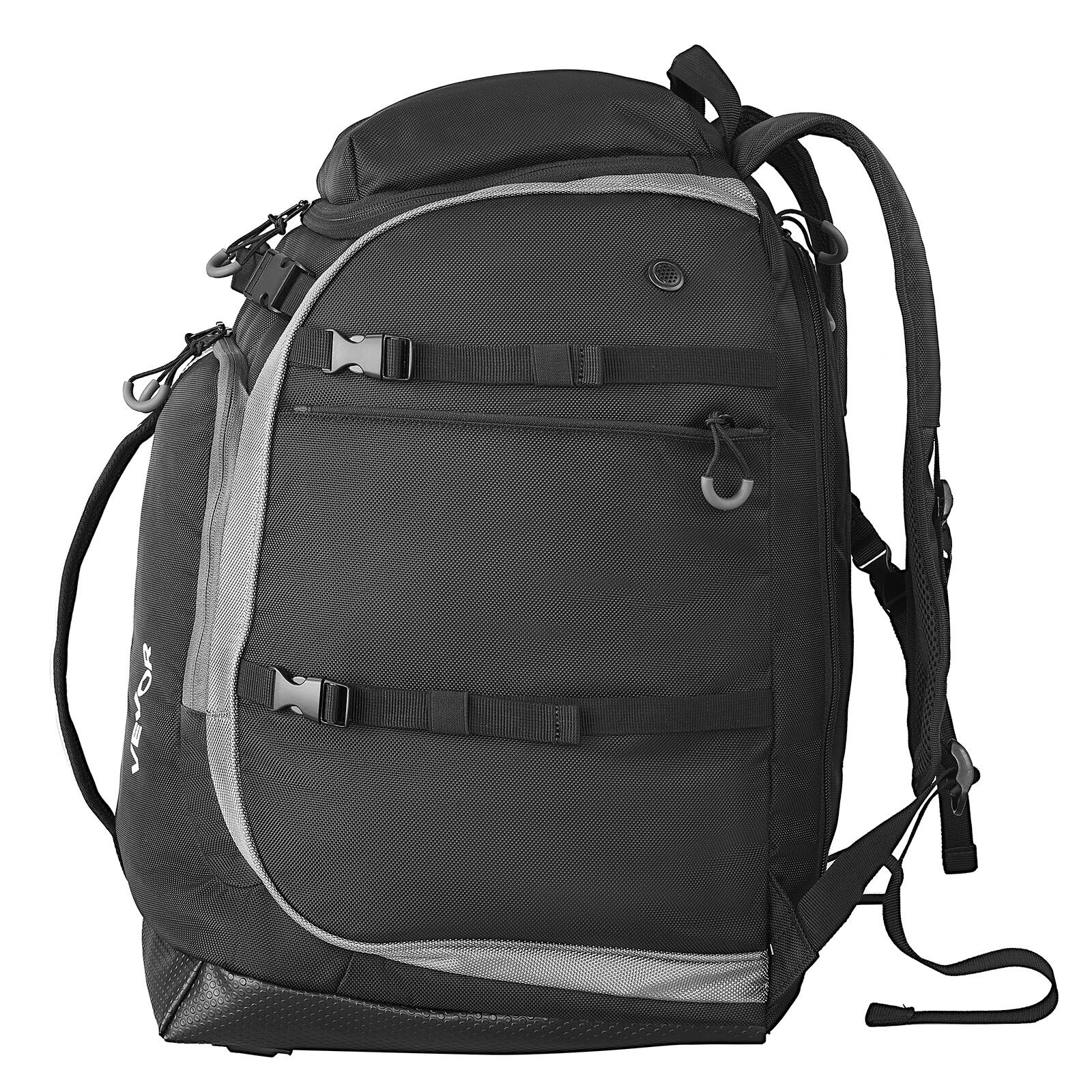 Alt View 5. VEVOR - 55L Waterproof Ski and Snowboard Boot Backpack for Travel - Black - Black.