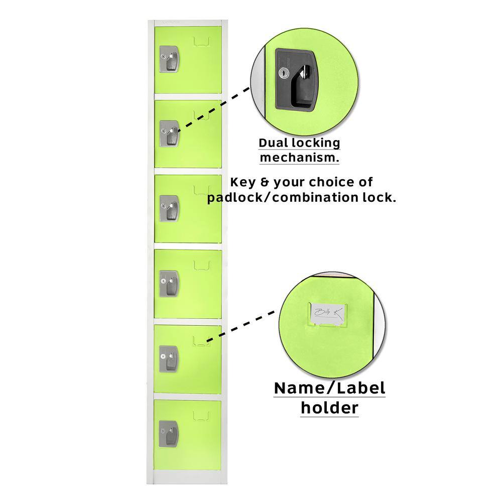 1. Dual locking mechanism. Key & your choice of padlock/combination lock.
2. Name/Label holder.