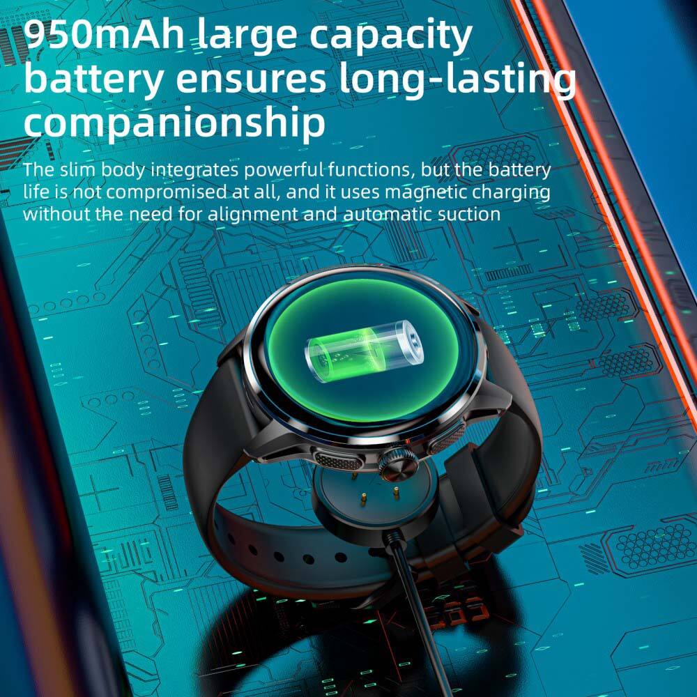 950mAh large capacity battery ensures long-lasting companionship

The slim body integrates powerful functions, but the battery life is not compromised at all, and it uses magnetic charging without the need for alignment and automatic suction