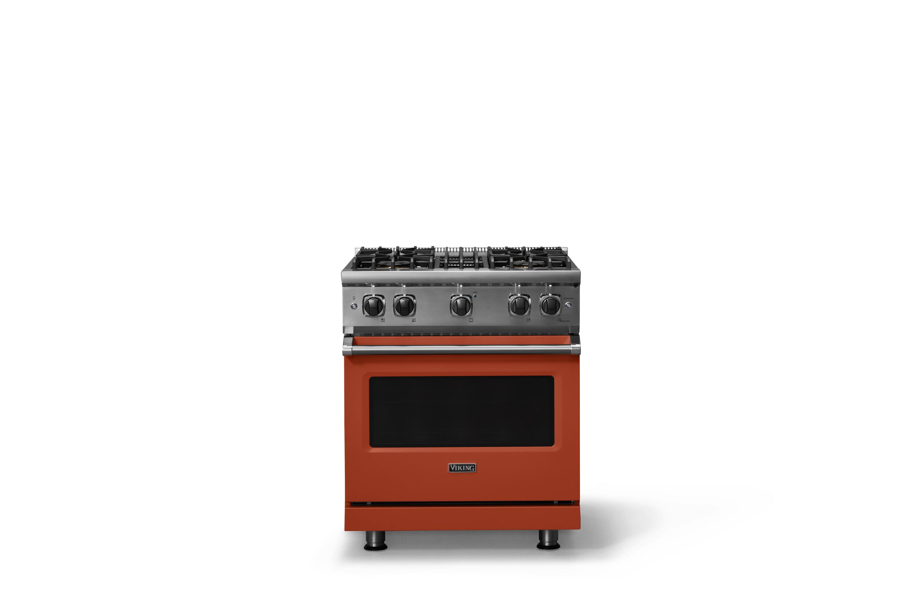 Alt View 3. Viking - 5-Series Gas Sealed Burner Range - Spiced Cider.