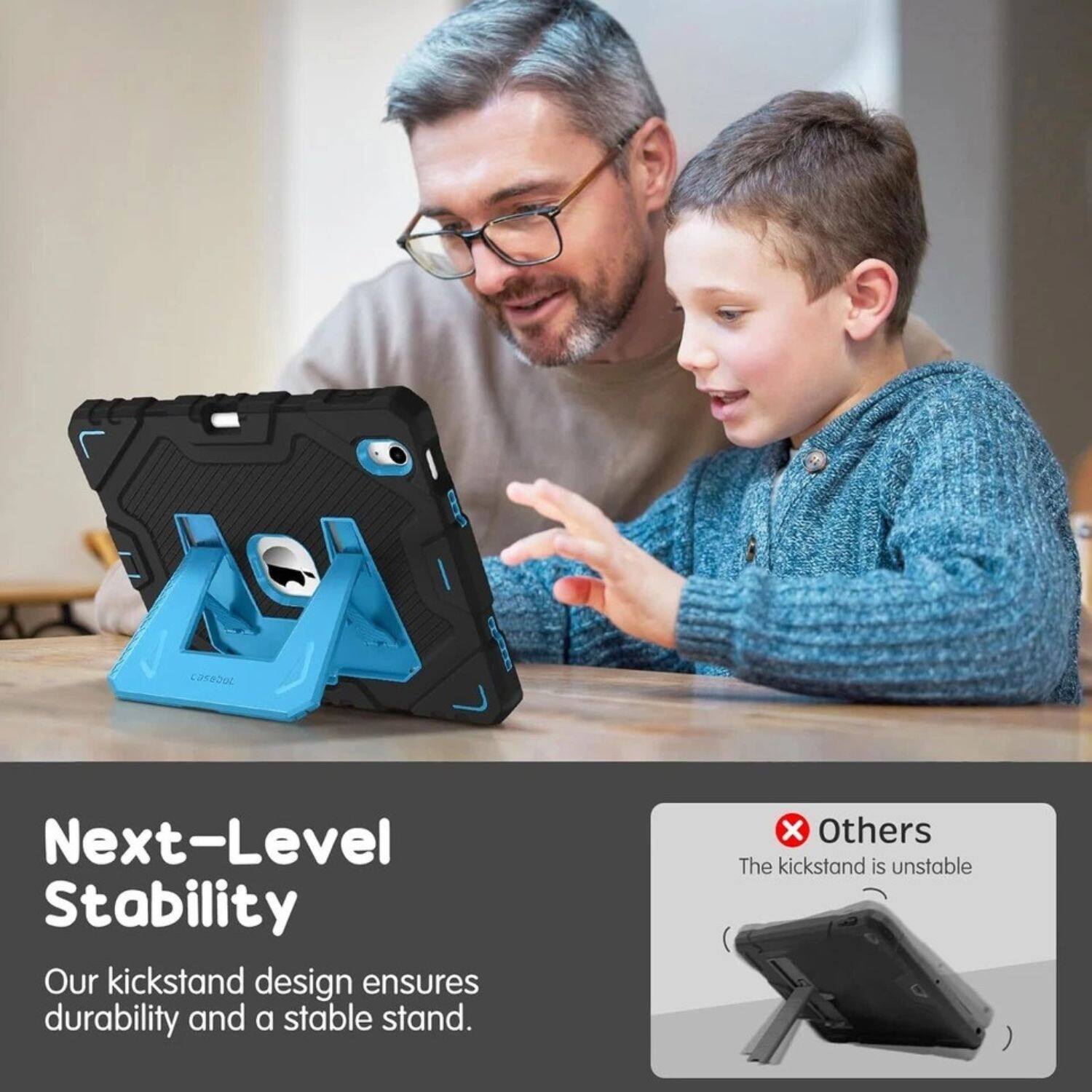 Next-Level Stability

Our kickstand design ensures durability and a stable stand.

Others

The kickstand is unstable