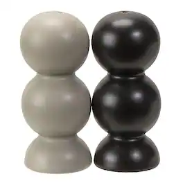 Pacific Trading - Frank Lloyd Wright Imperial Hotel Oya Stone Ceramic Salt and Pepper Shaker Set - Multicolor