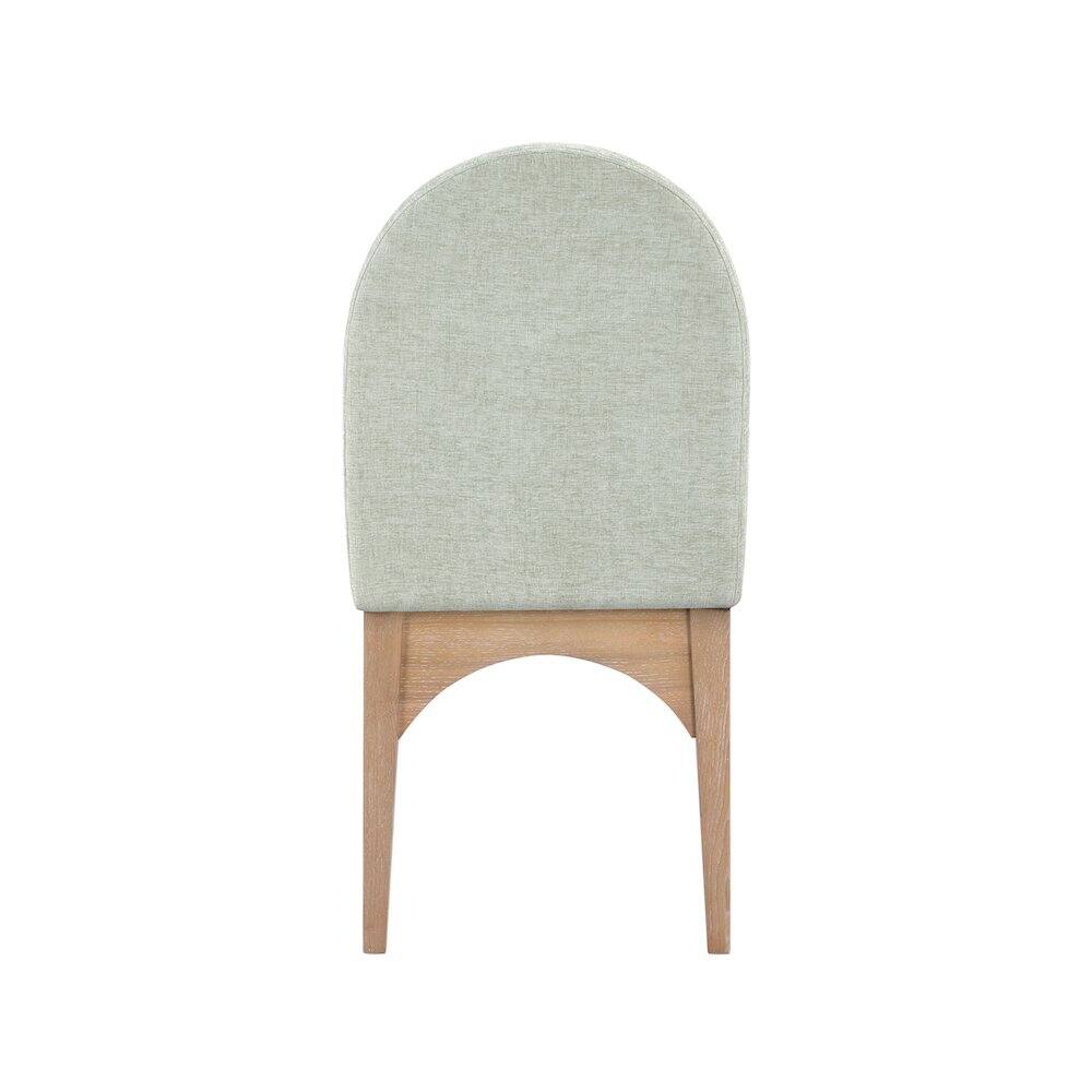 Alt View 2. Meridian Furniture - Waldorf Mint Chenille Fabric Dining Chair - Blue.