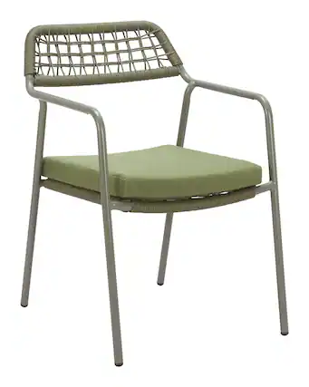 Front. Hivvago - Rio Dining Chair (Set of 2) Green - Green.