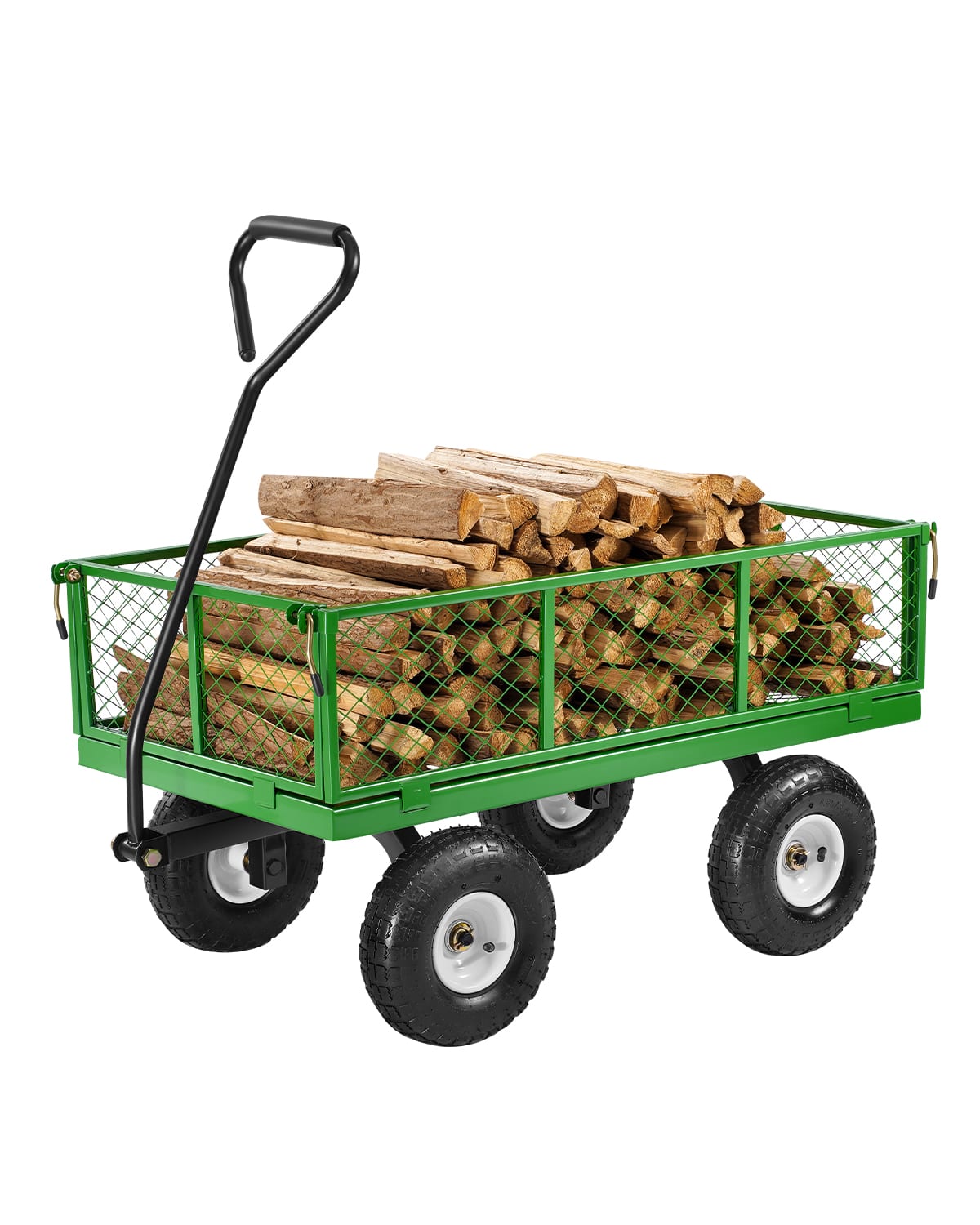 VEVOR - 900 Lbs Steel Garden Cart on Wheels, Heavy Duty Pullable Garden Wagon Yard Cart, Outdoor Metal Utility Wagon - Green price history on PriceWatchPro