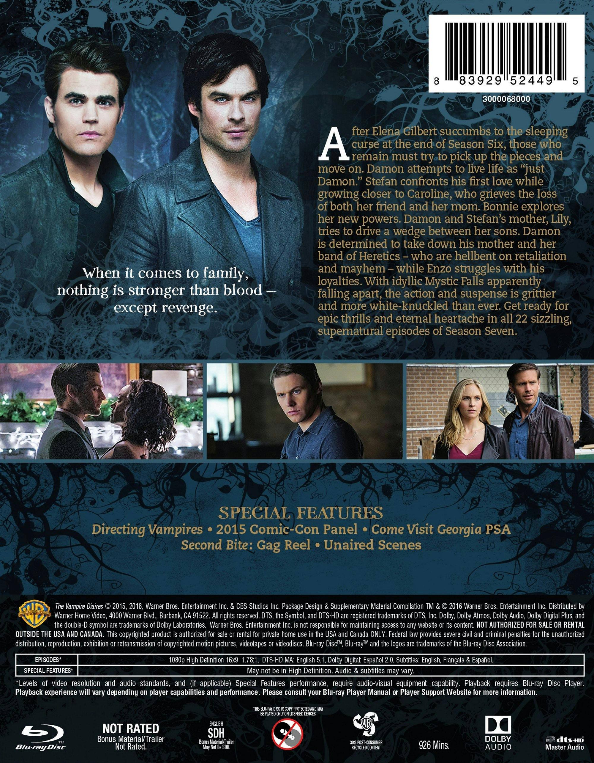 Back. The Vampire Diaries: The Complete Seventh Season [Blu-ray].